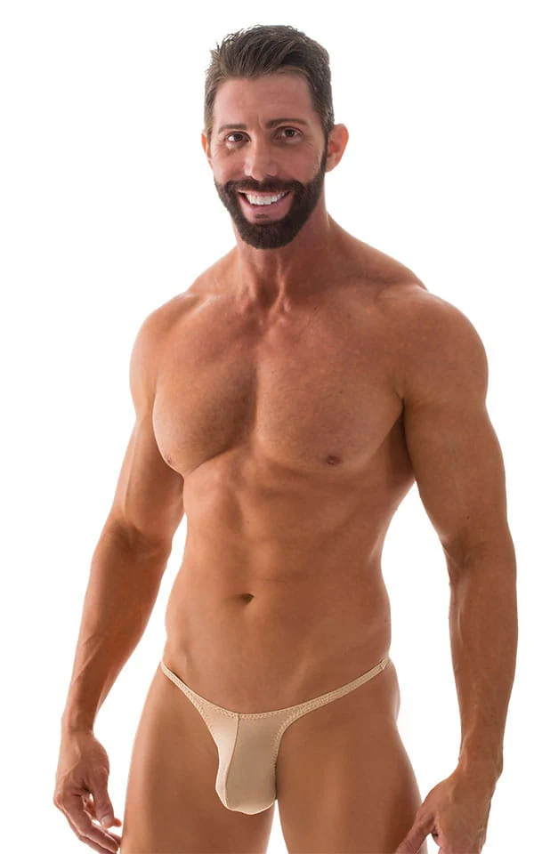 M57 - Mens Skinny Side Skimpy Back Bikini - Solid Sheer Semi Sheer - Image 54