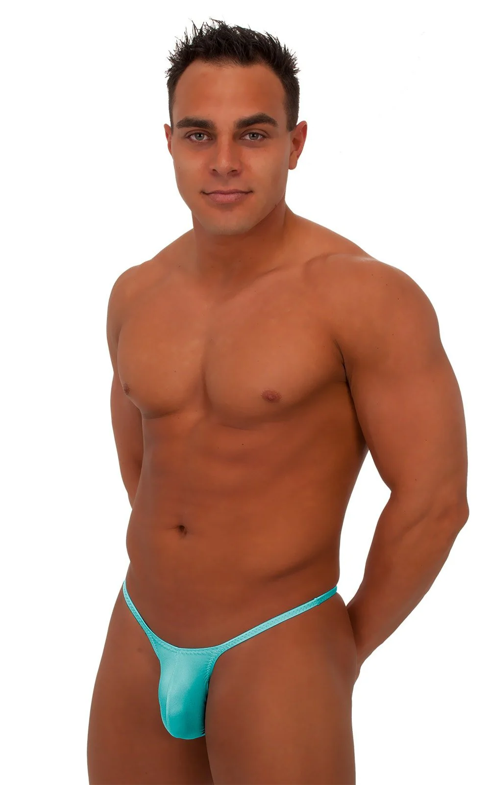 M57 - Mens Skinny Side Skimpy Back Bikini - Solids - Image 24
