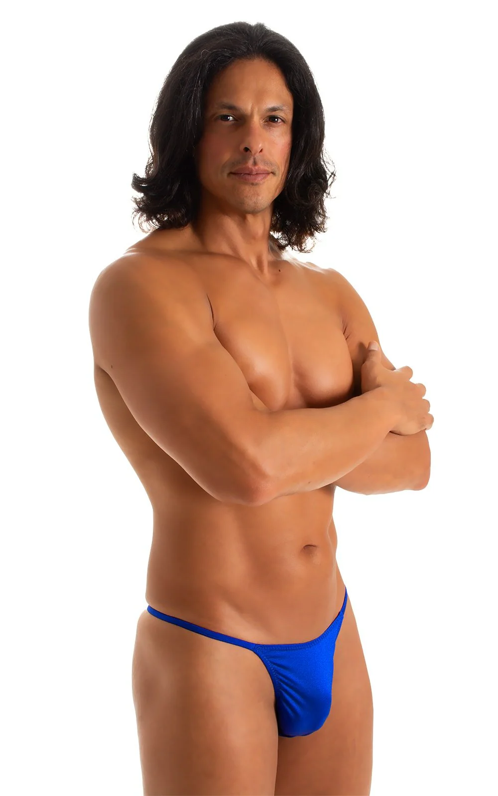 M25 - Mens Skinny Side Smooth Pouch Swim Thong - Solids - Image 28