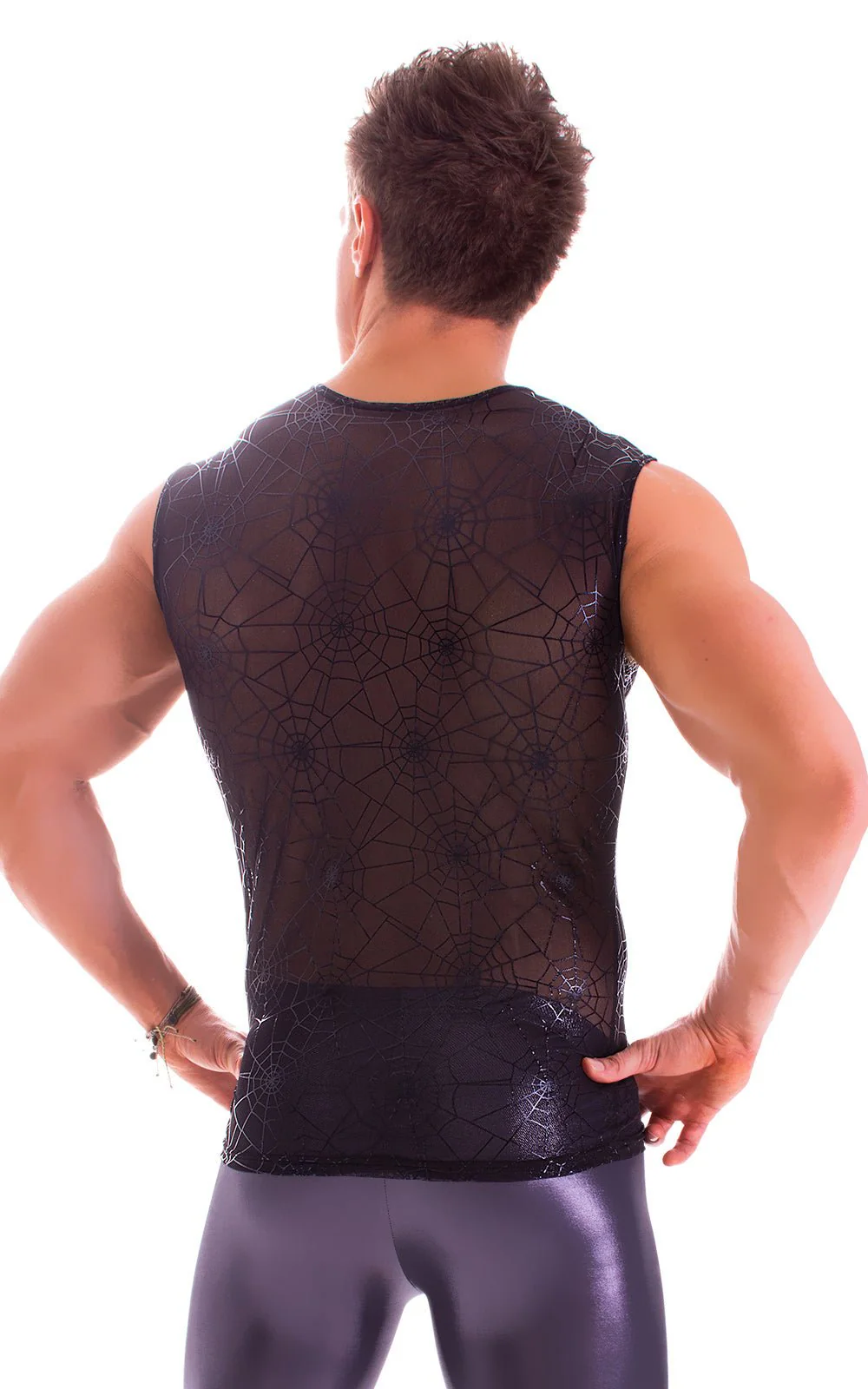 G20 - Mens Sleeveless Muscle Tee - Mesh - Image 16