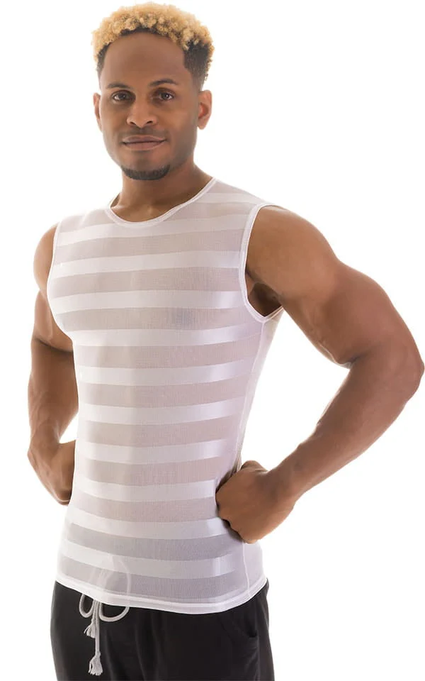 G20 - Mens Sleeveless Muscle Tee - Mesh - Image 9