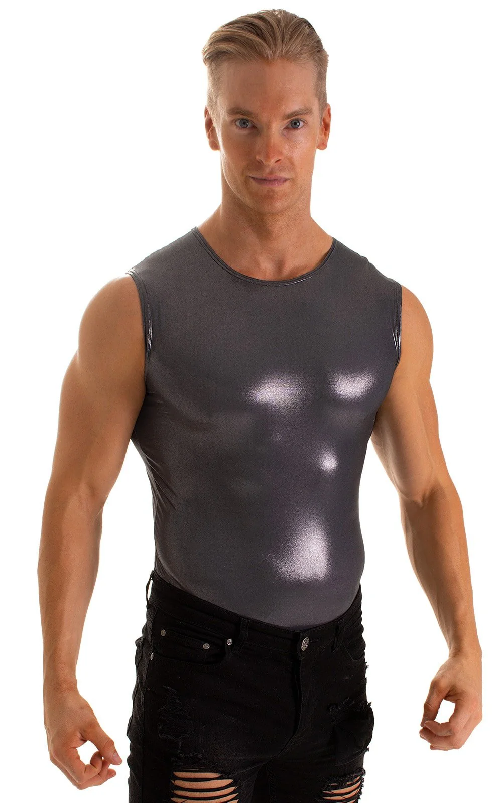 G20 - Mens Sleeveless Muscle Tee - Metallics - Image 20