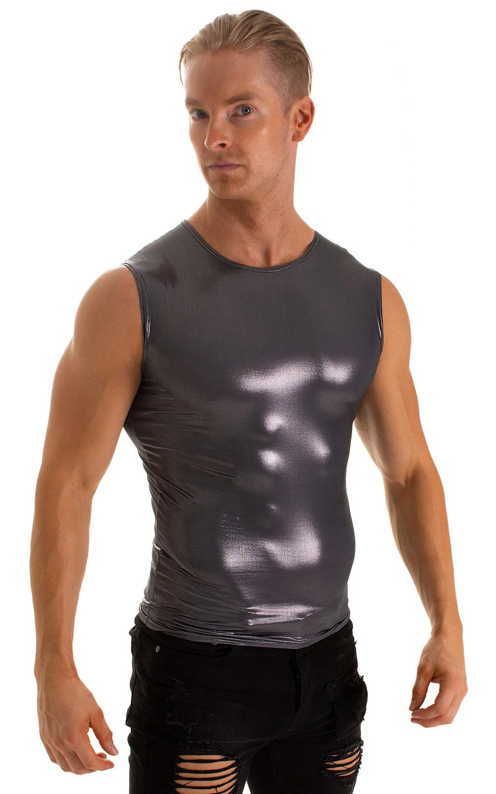 G20 - Mens Sleeveless Muscle Tee - Metallics - Image 22