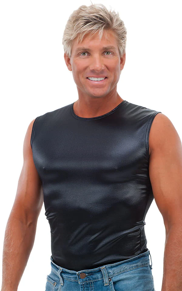 G20 - Mens Sleeveless Muscle Tee - Metallics - Image 4