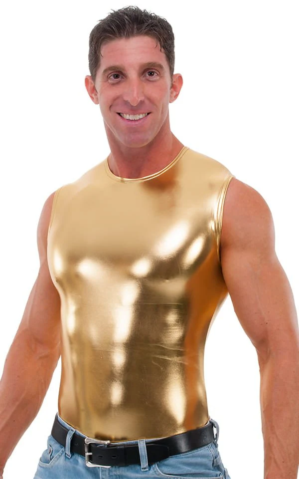 G20 - Mens Sleeveless Muscle Tee - Metallics - Image 8