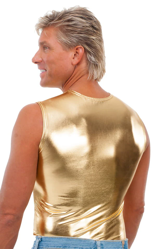 G20 - Mens Sleeveless Muscle Tee - Metallics - Image 9