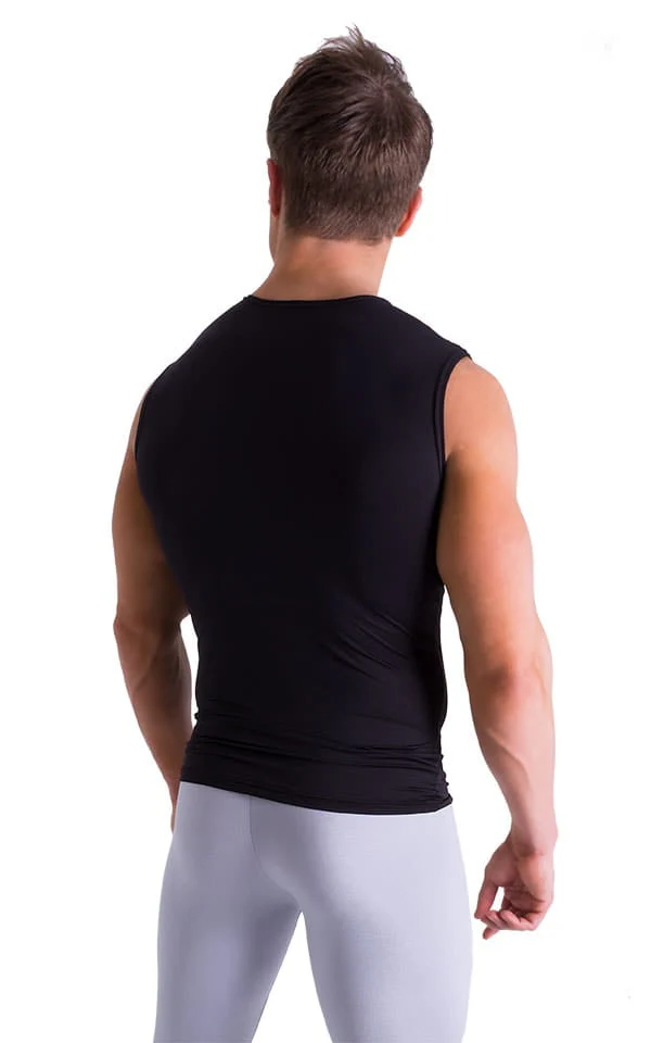 G20 - Mens Sleeveless Muscle Tee - Solid Sheer Semi Sheer - Image 5