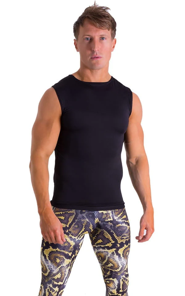 G20 - Mens Sleeveless Muscle Tee - Solid Sheer Semi Sheer - Image 6