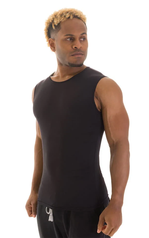 G20 - Mens Sleeveless Muscle Tee - Solid Sheer Semi Sheer - Image 7