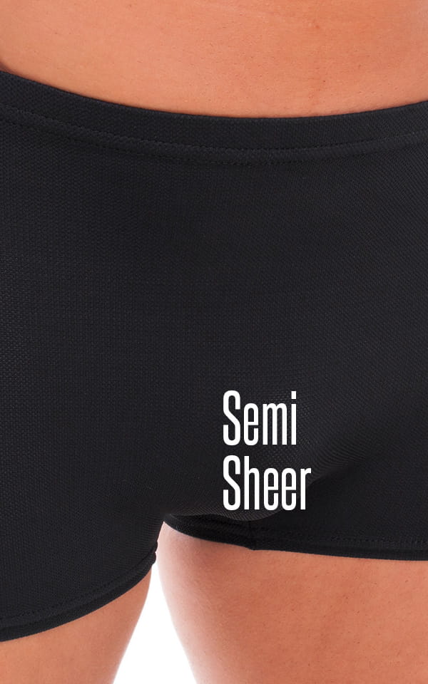 M43 - Mens Square Cut Swim Trunks - Mesh - Image 3