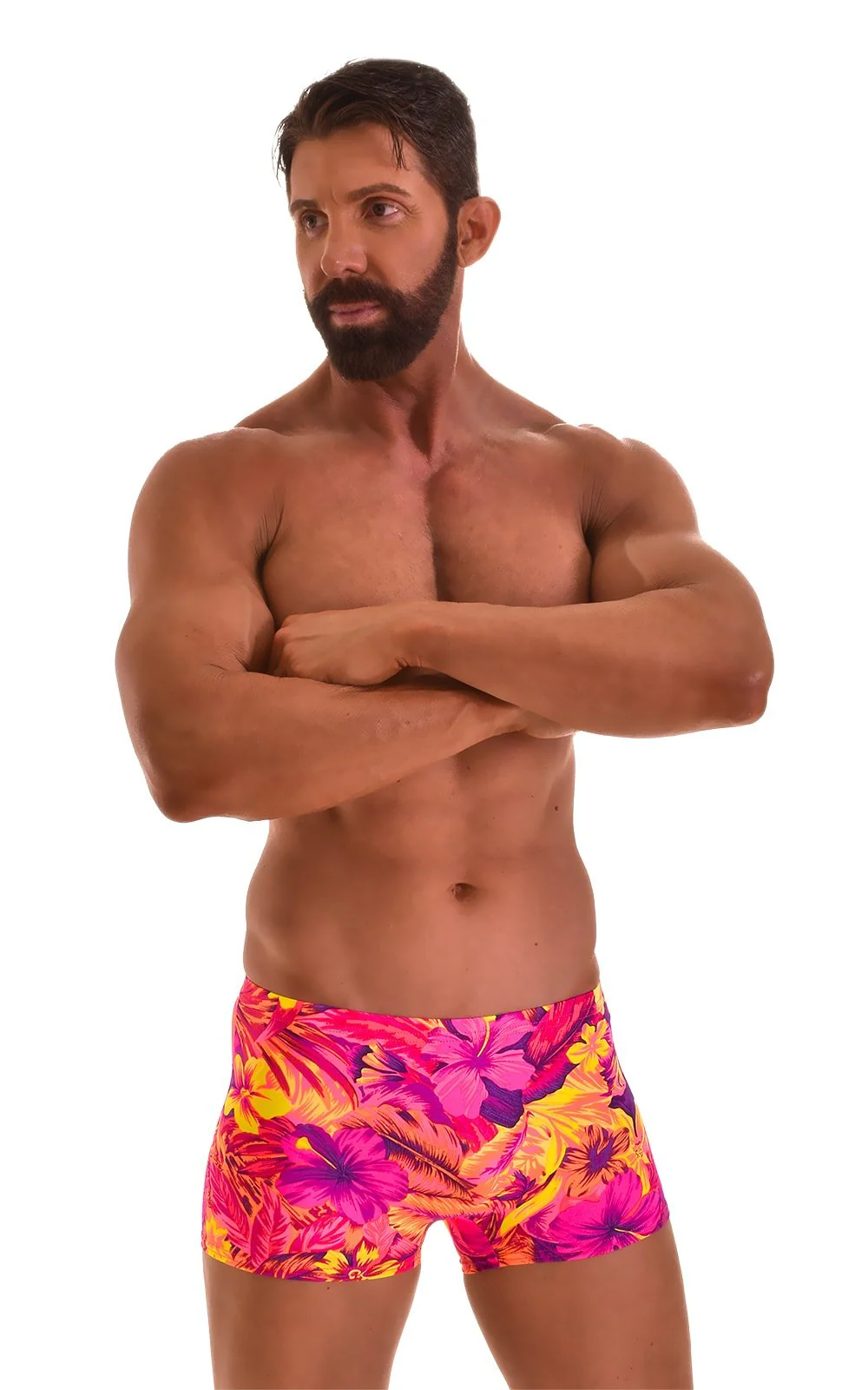 M43 - Mens Square Cut Swim Trunks - Prints - Image 10