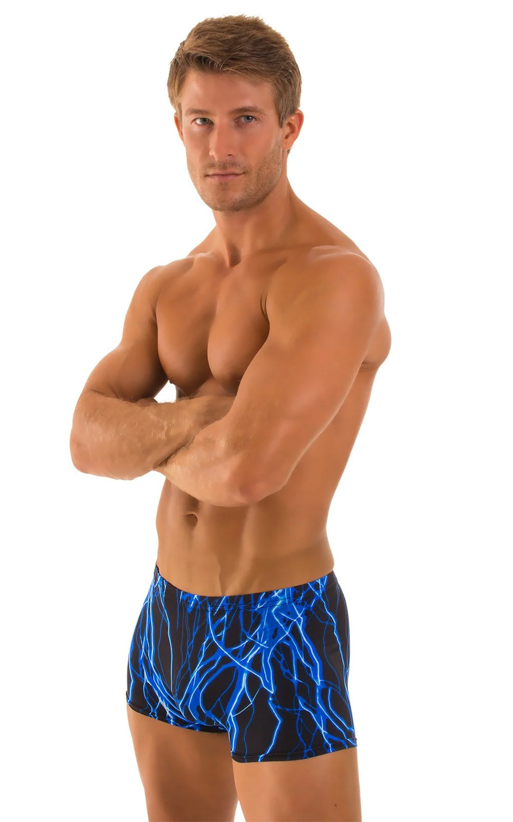 M43 - Mens Square Cut Swim Trunks - Prints - Image 11