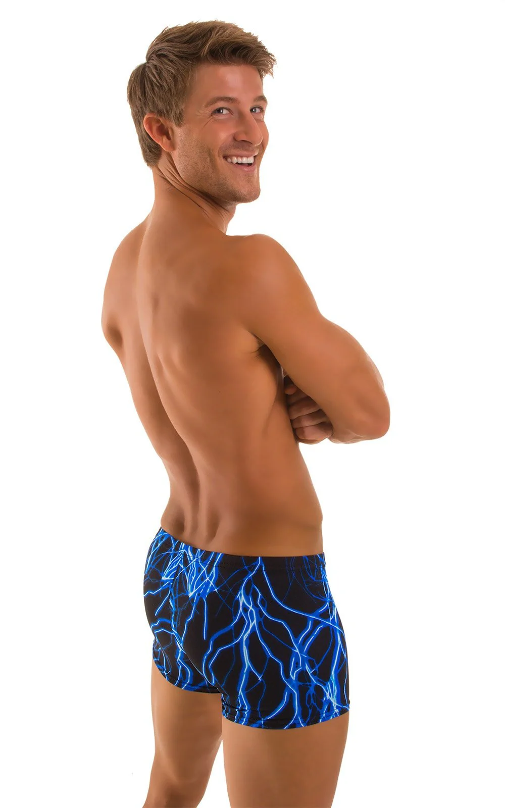 M43 - Mens Square Cut Swim Trunks - Prints - Image 12