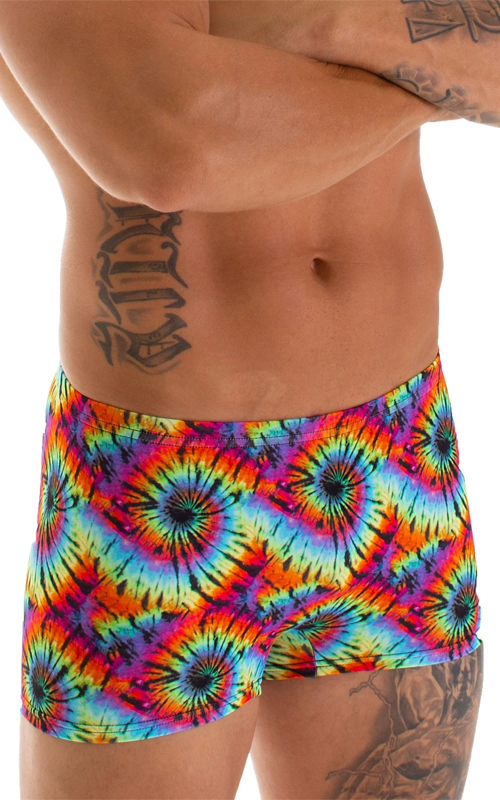 M43 - Mens Square Cut Swim Trunks - Prints - Image 22