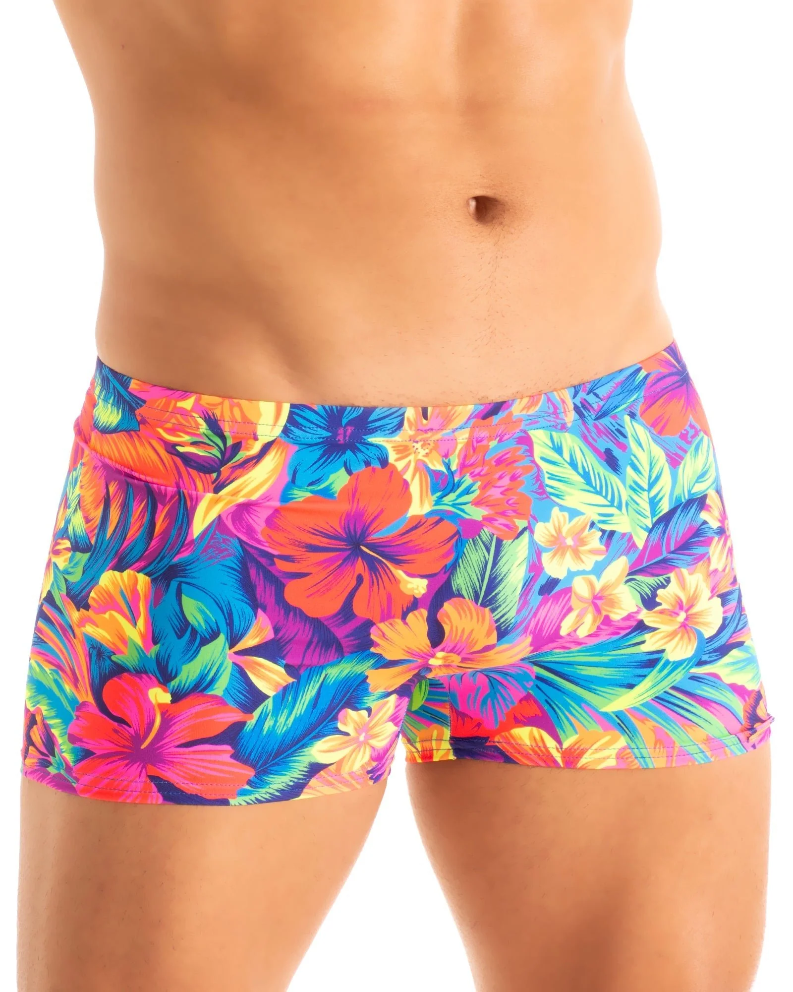M43 - Mens Square Cut Swim Trunks - Prints - Image 38