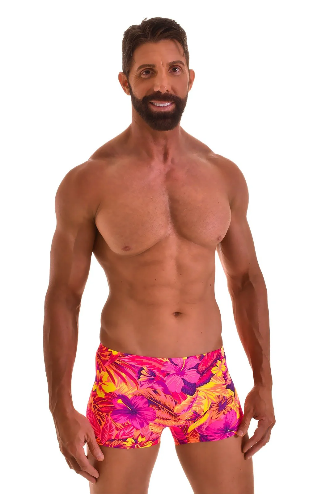 M43 - Mens Square Cut Swim Trunks - Prints - Image 8