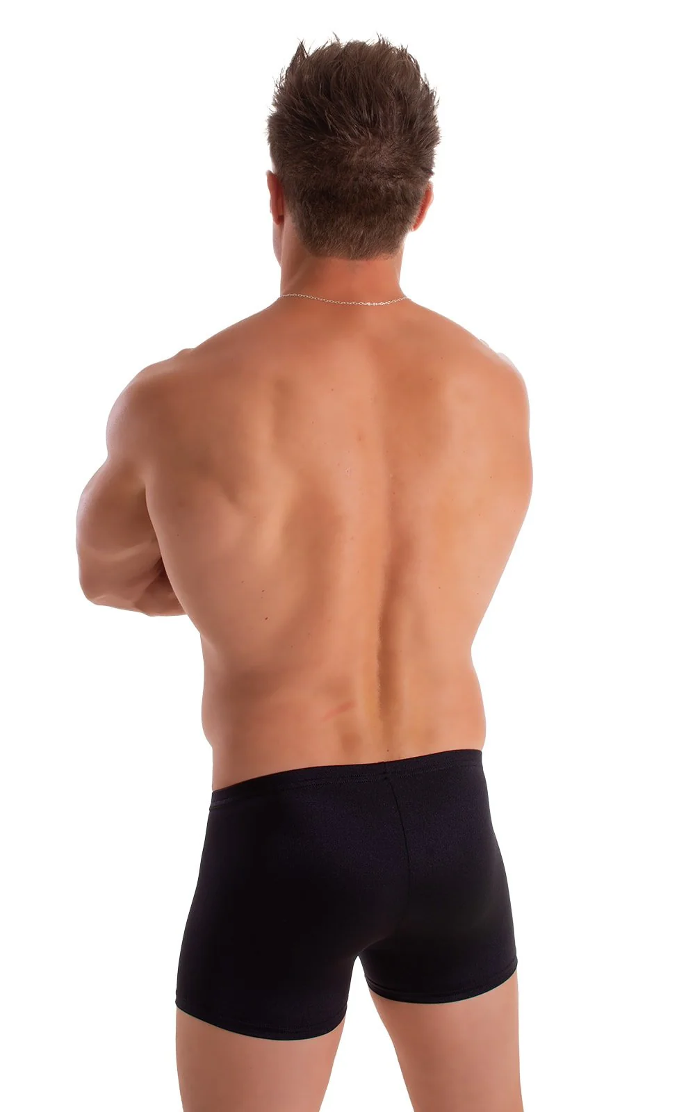M43 - Mens Square Cut Swim Trunks - Solids - Image 12