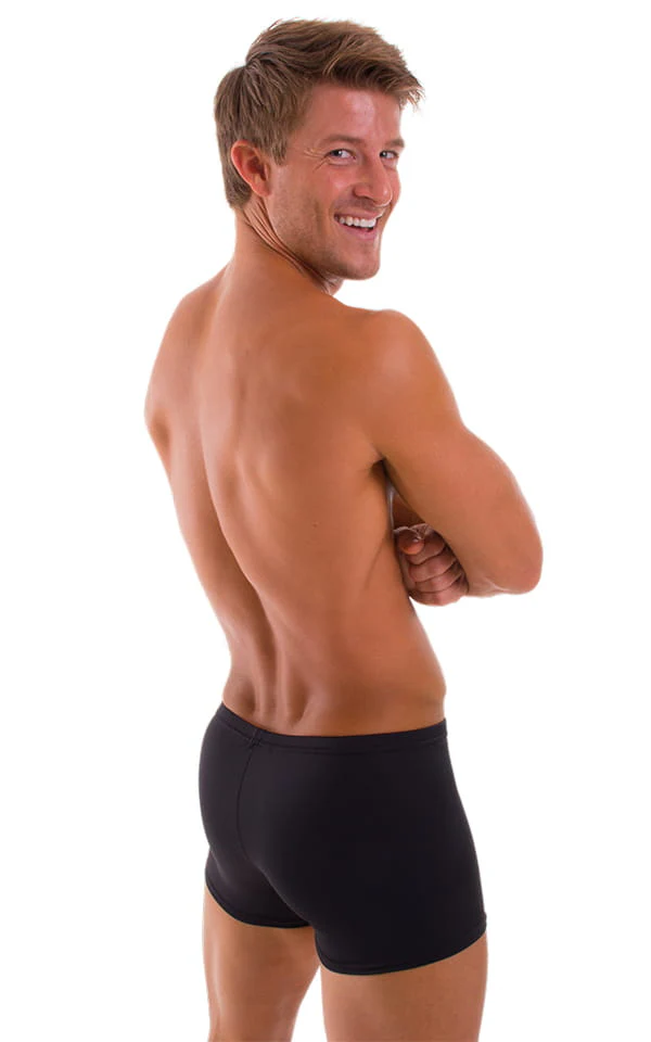 M43 - Mens Square Cut Swim Trunks - Solids - Image 15