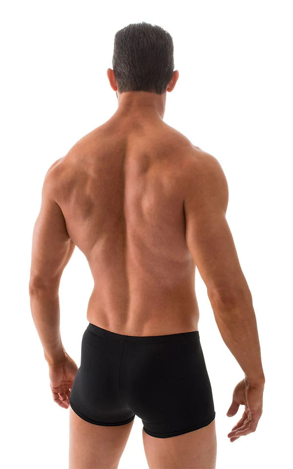 M43 - Mens Square Cut Swim Trunks - Solids - Image 19