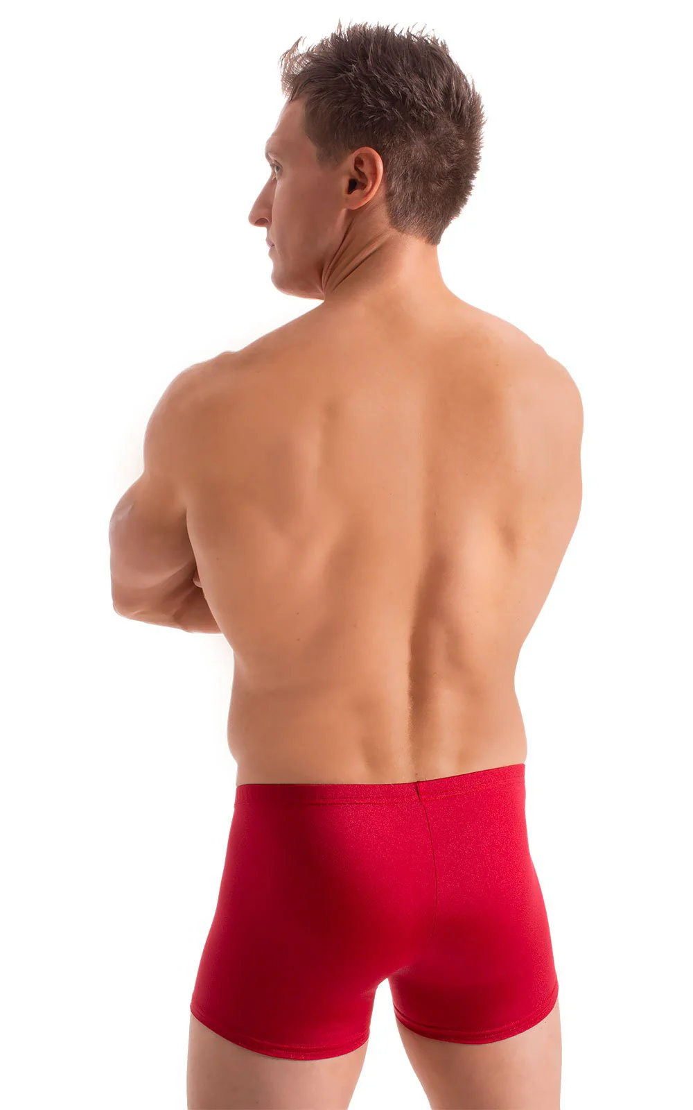 M43 - Mens Square Cut Swim Trunks - Solids - Image 6