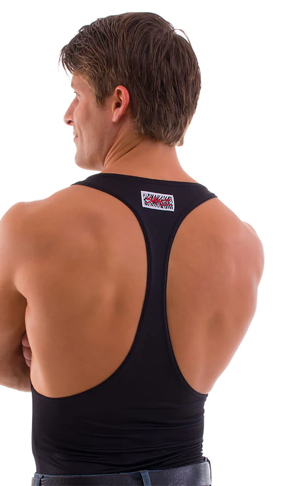 G27 - Mens String Tank Gym Tee - Solids - Image 5