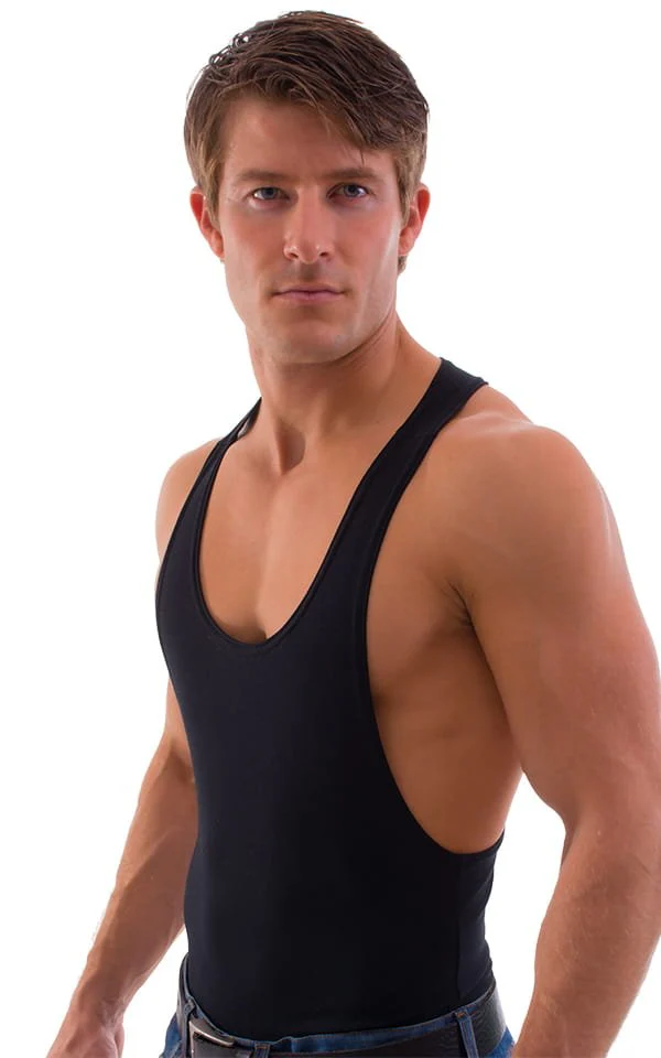 G27 - Mens String Tank Gym Tee - Solids - Image 7