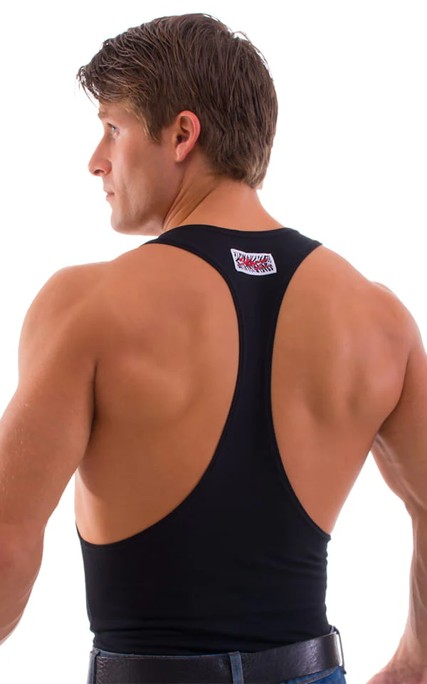 G27 - Mens String Tank Gym Tee - Solids - Image 8