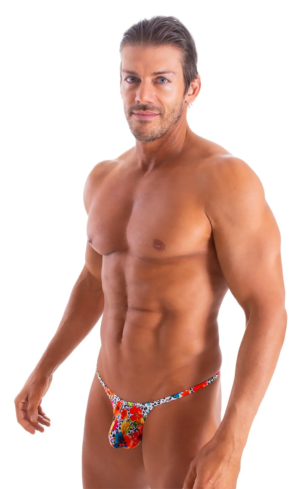 M55 - Mens Stuffit Pouch G String Swimsuit - Mesh - Image 46
