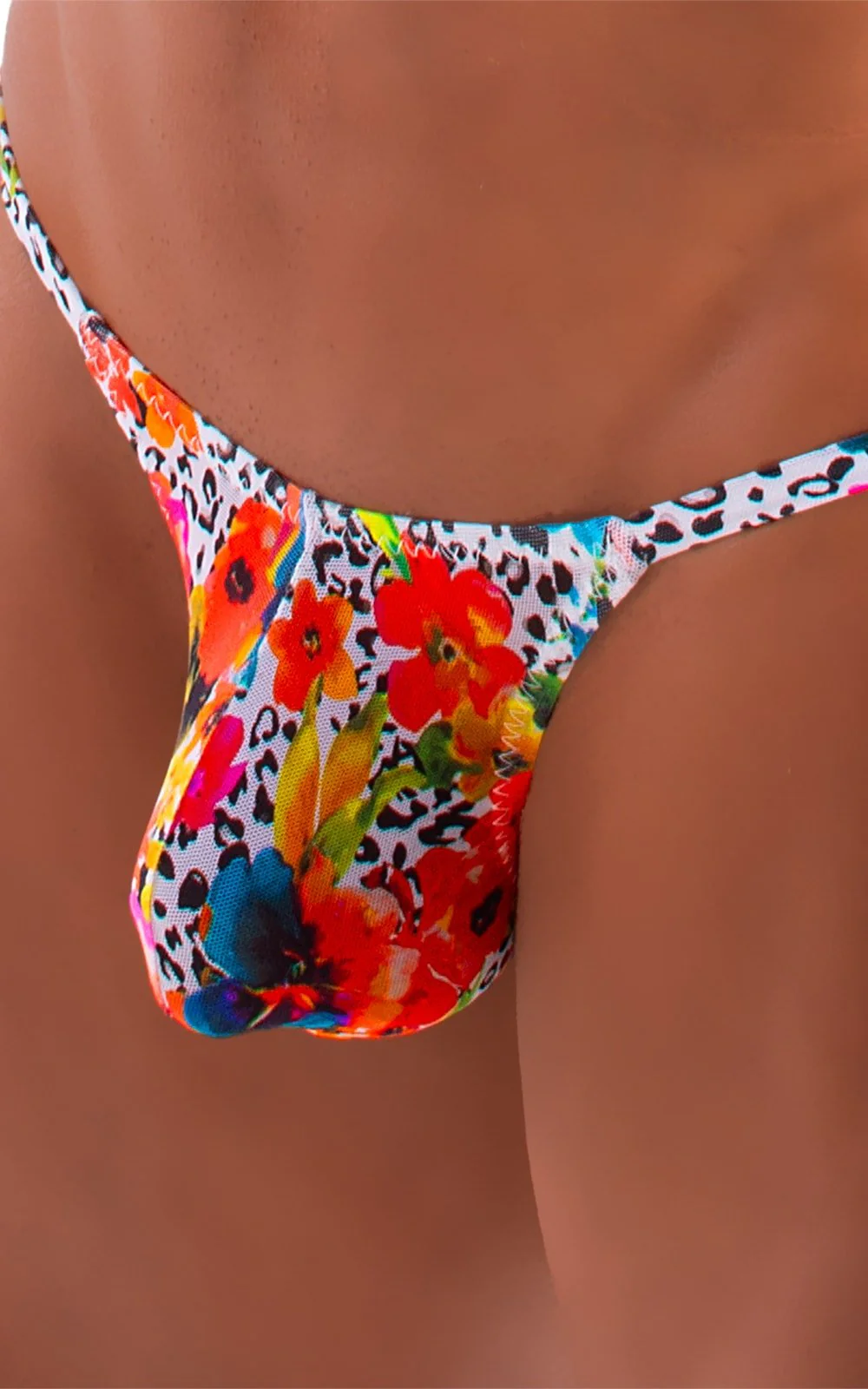 M55 - Mens Stuffit Pouch G String Swimsuit - Mesh - Image 48