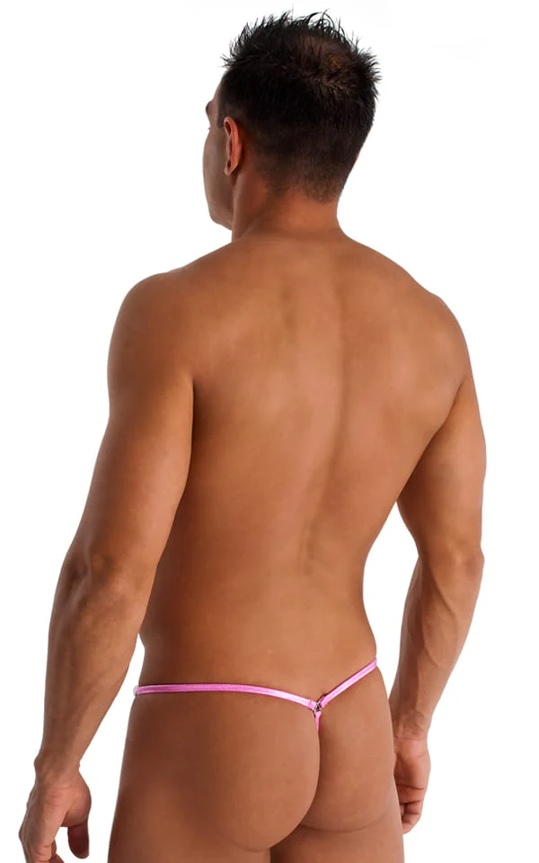 M55 - Mens Stuffit Pouch G String Swimsuit - Metallics - Image 10