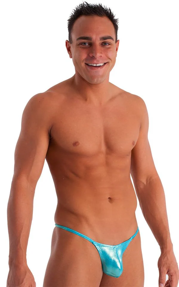 M55 - Mens Stuffit Pouch G String Swimsuit - Metallics - Image 12