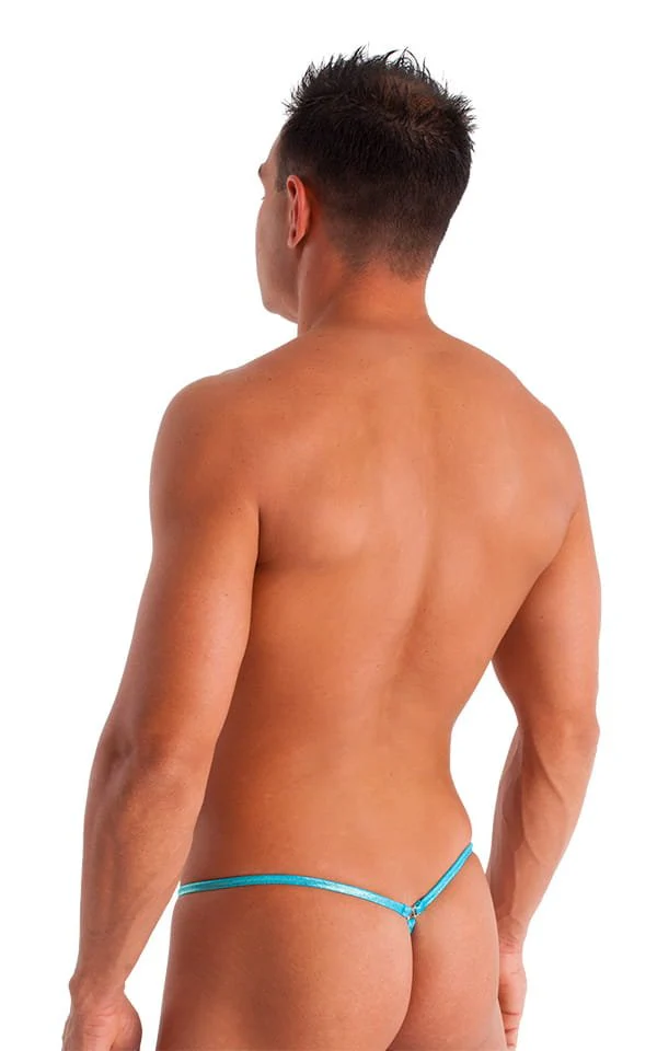 M55 - Mens Stuffit Pouch G String Swimsuit - Metallics - Image 13