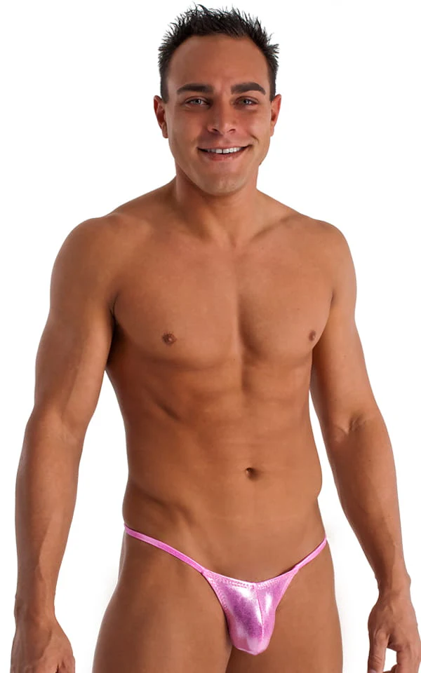 M55 - Mens Stuffit Pouch G String Swimsuit - Metallics - Image 9