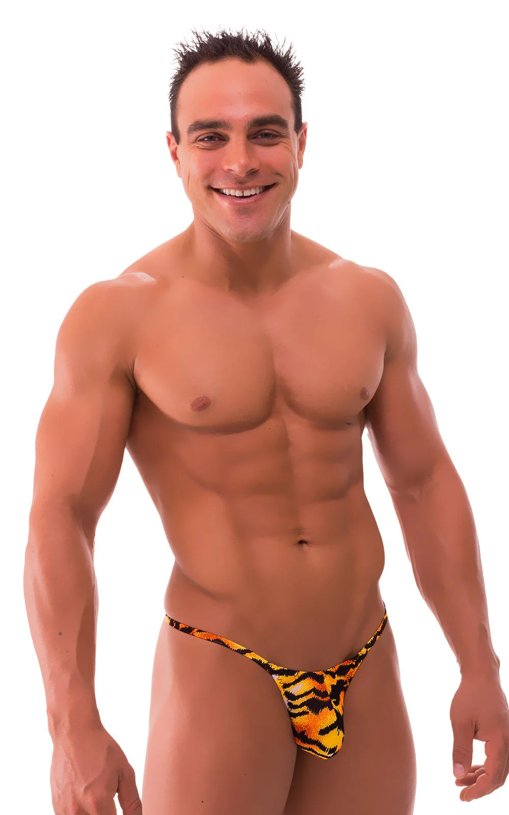 M55 - Mens Stuffit Pouch G String Swimsuit - Prints - Image 28