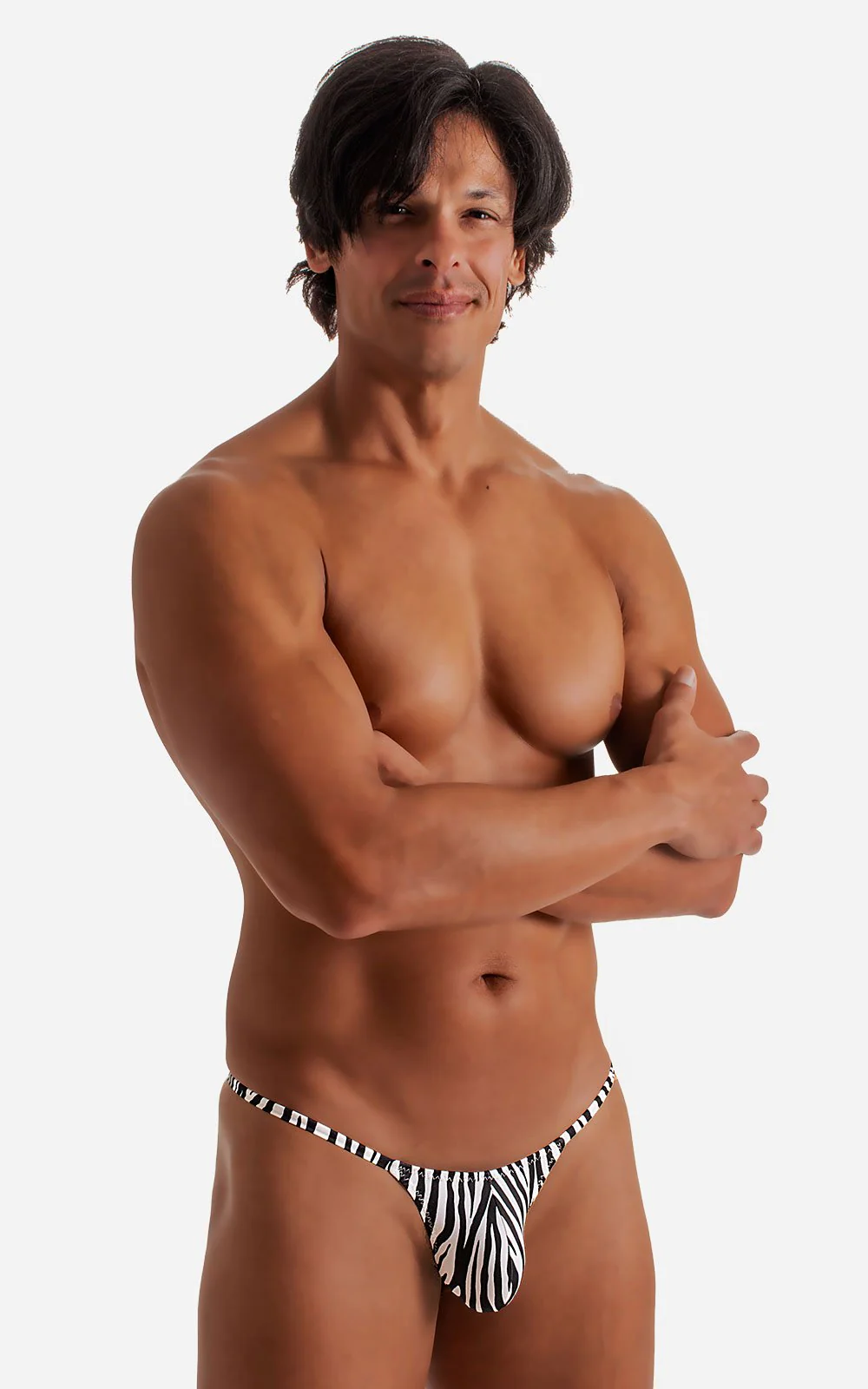 M55 - Mens Stuffit Pouch G String Swimsuit - Prints - Image 5