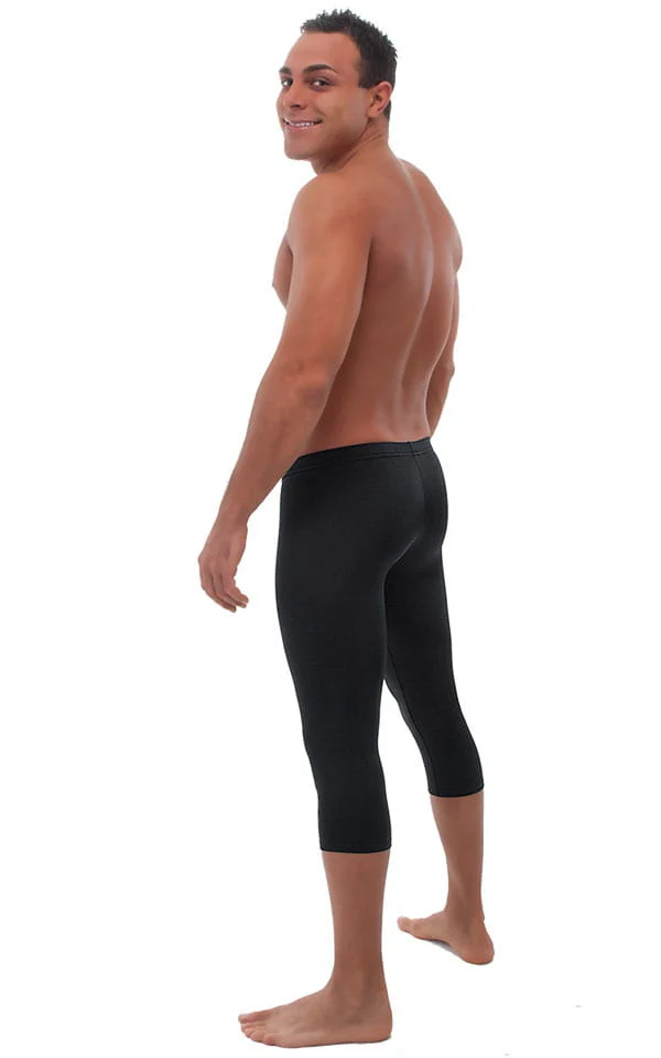 A18M - Mens Super Low Capri Leggings - Solids - Image 5