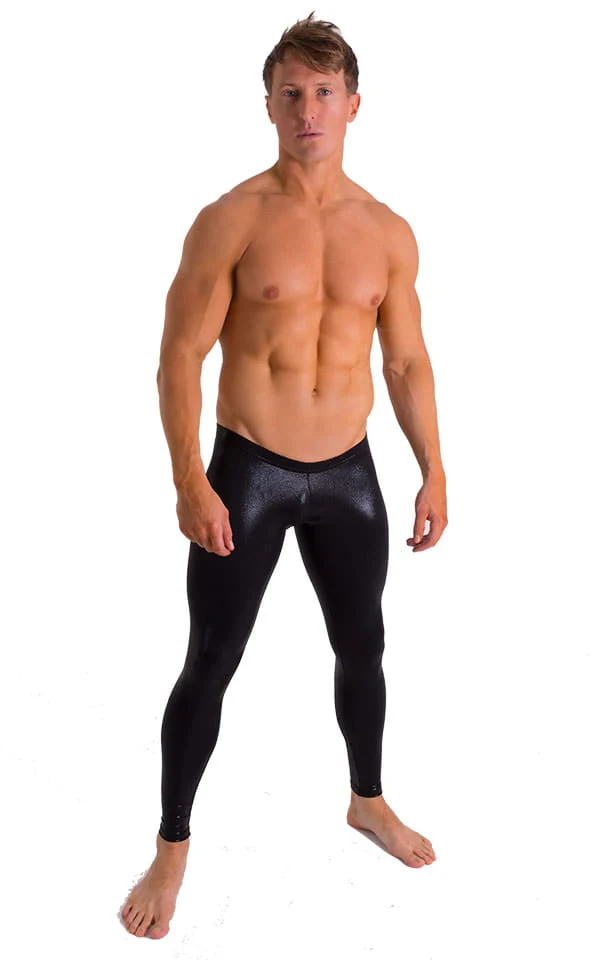 A19M - Mens Super Low Rise Leggings - Wet Look - Image 7