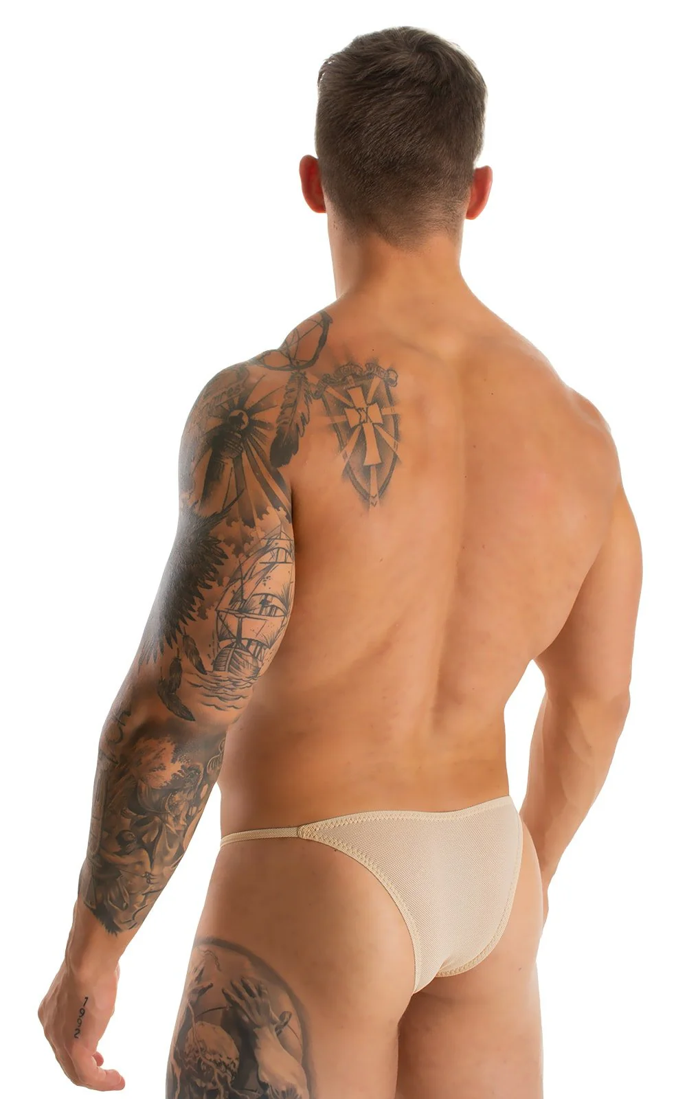 M29 - Mens Super Low Tiny Bikini - Mesh - Image 24