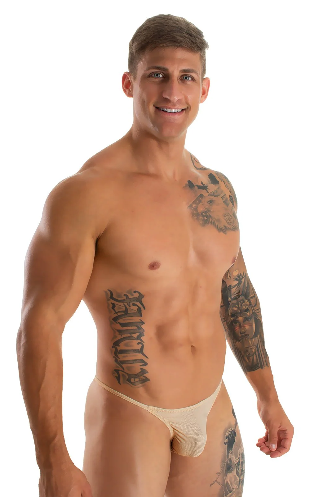 M29 - Mens Super Low Tiny Bikini - Mesh - Image 26