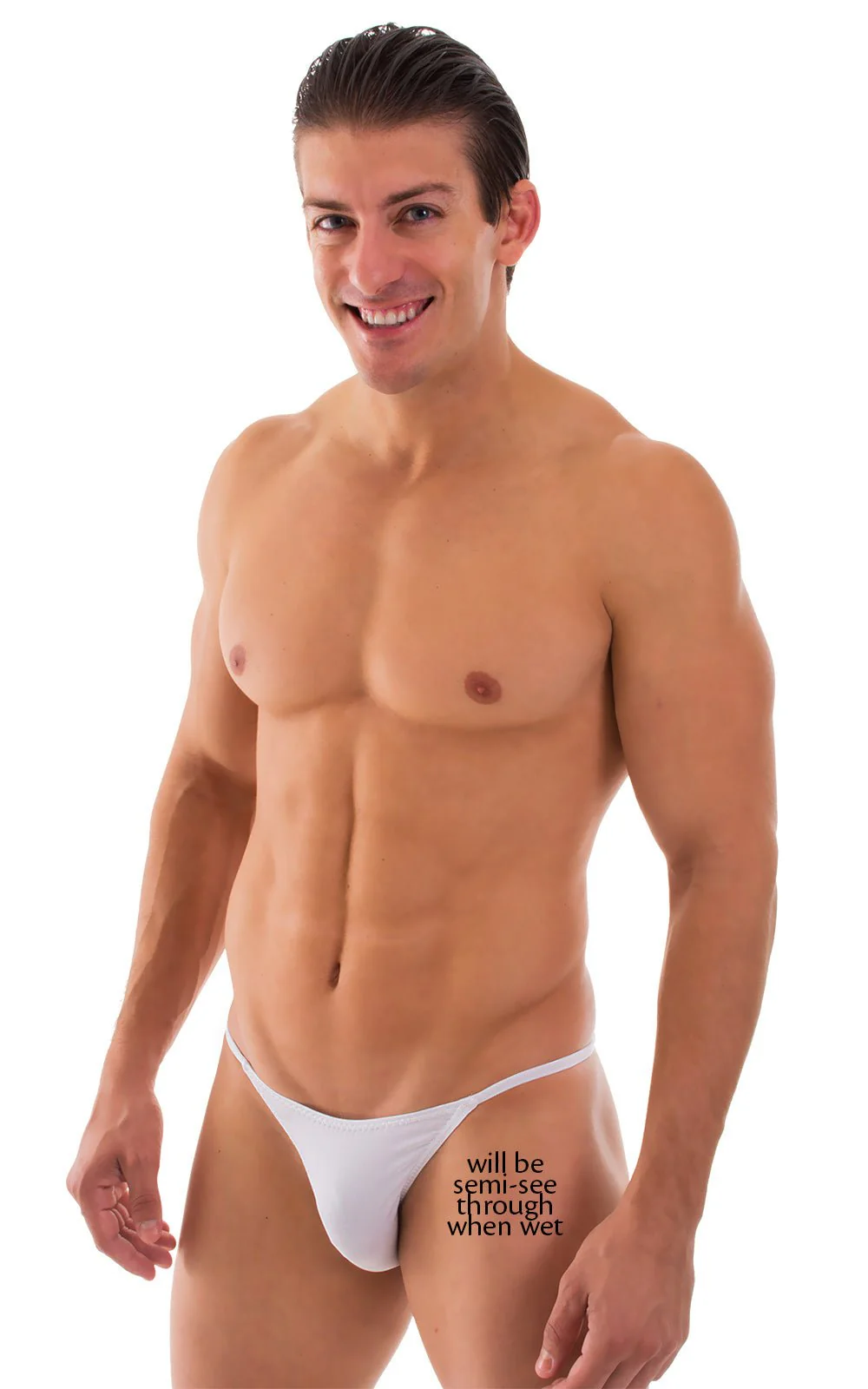 M29 - Mens Super Low Tiny Bikini - Solid Sheer Semi Sheer - Image 18