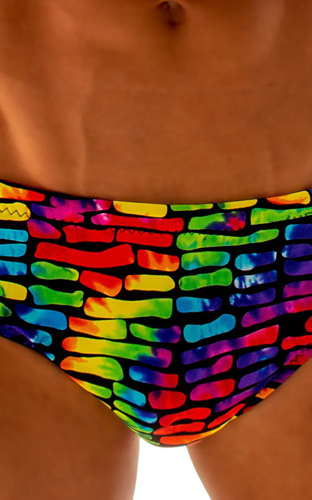 M64 - Mens Swim Dive Competition Brief - Tan Through - Image 3