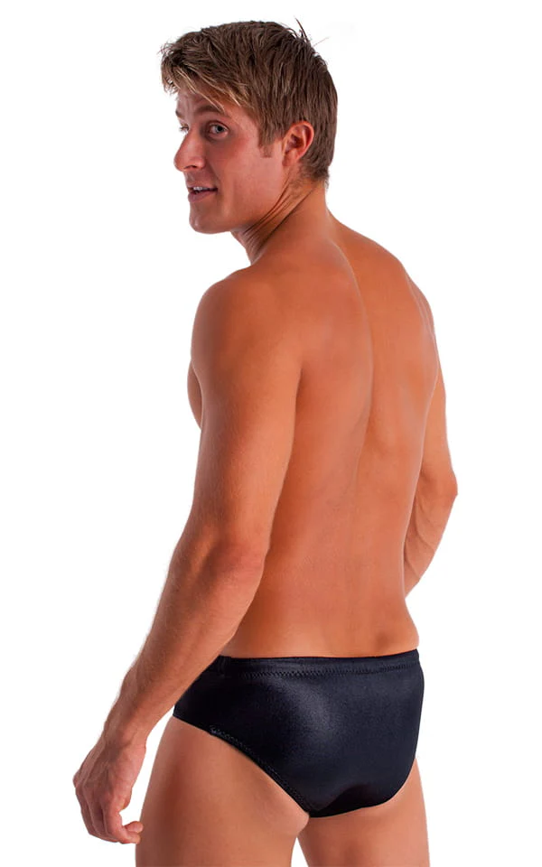M64 - Mens Swim Dive Competition Brief - Wet Look - Image 2