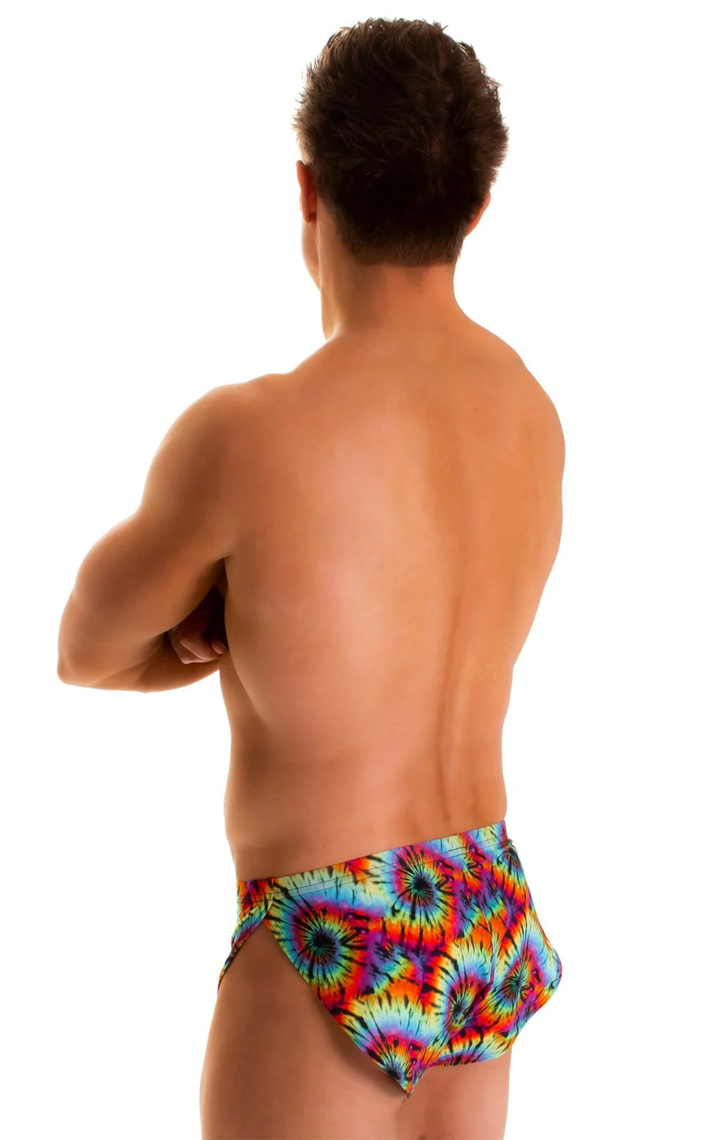 A14 - Mens Swimsuit Cover Up Split Running Shorts - Prints - Image 13