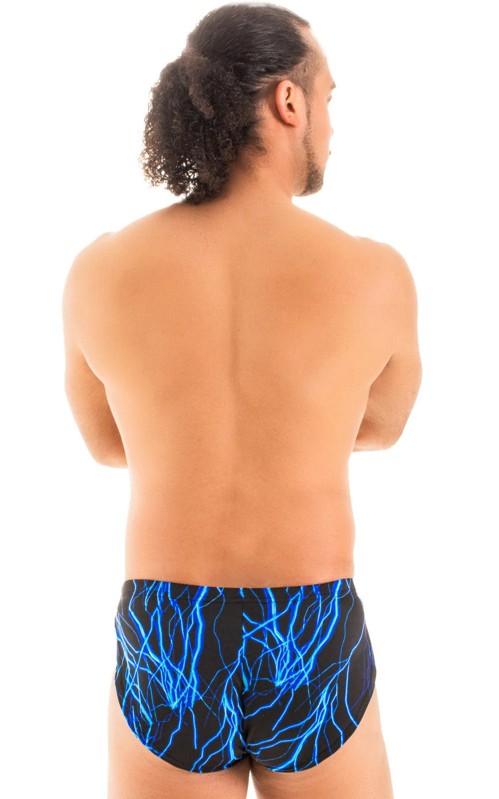 A14 - Mens Swimsuit Cover Up Split Running Shorts - Prints - Image 3