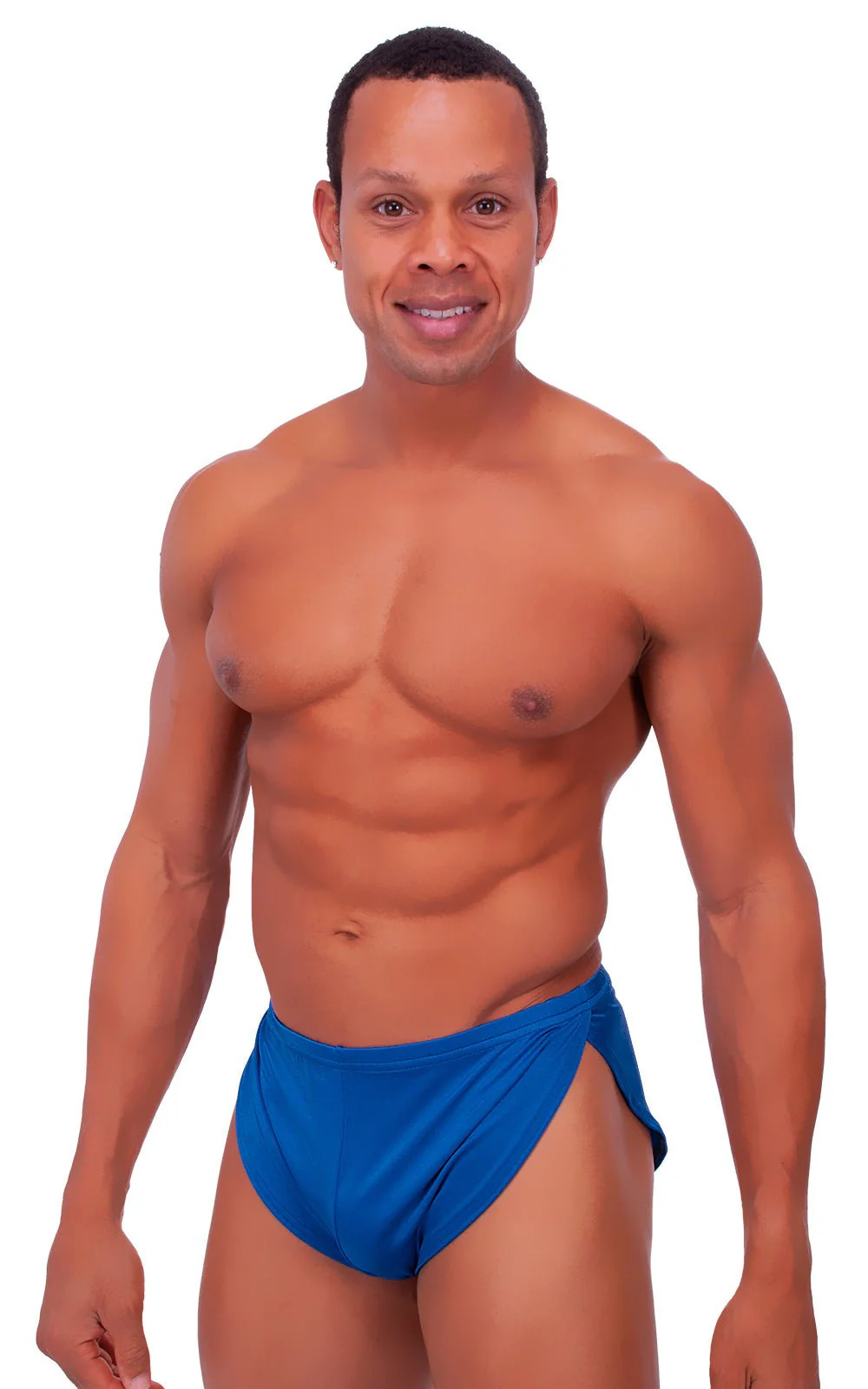 A14 - Mens Swimsuit Cover Up Split Running Shorts - Solid - Image 17