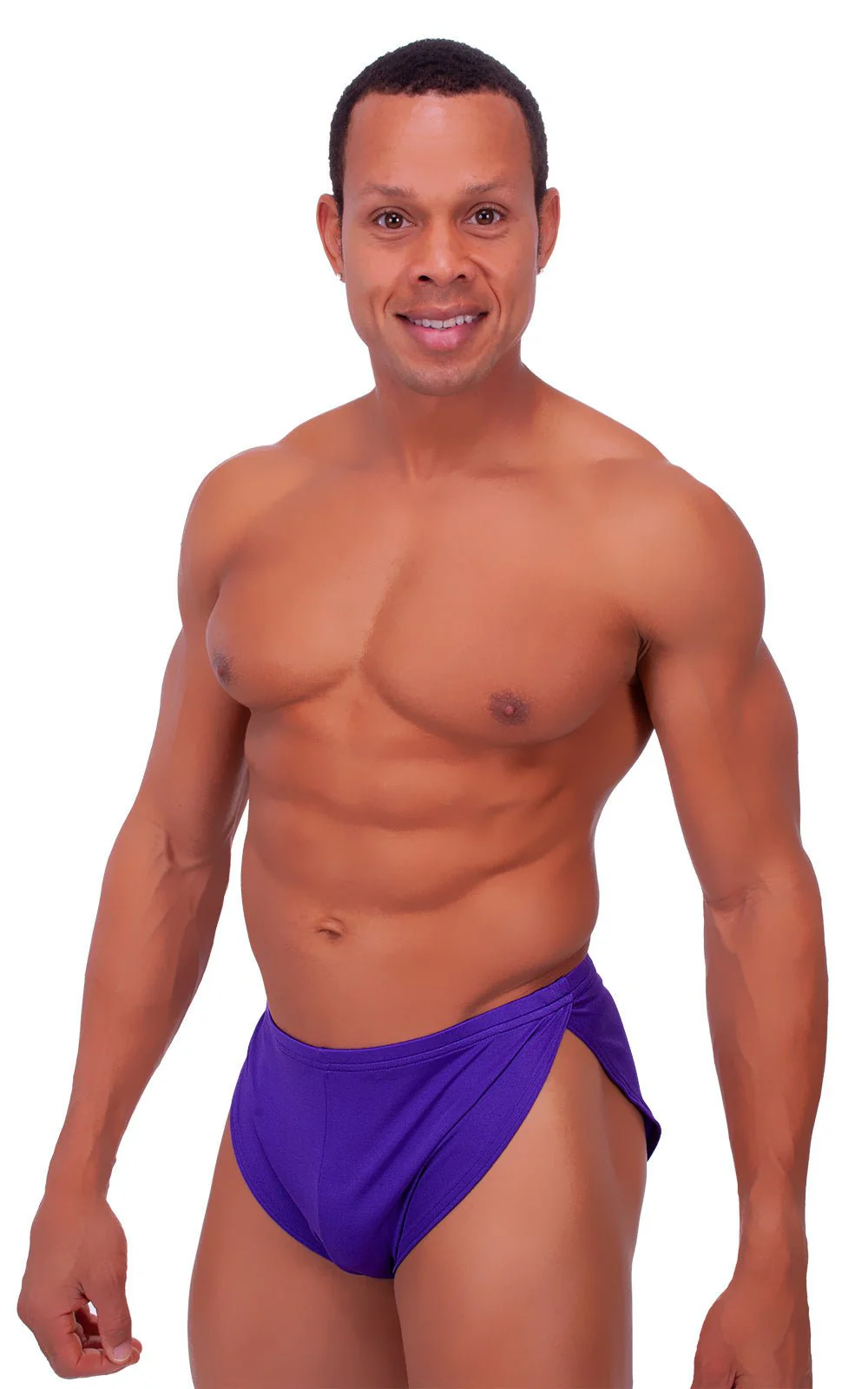 A14 - Mens Swimsuit Cover Up Split Running Shorts - Solid - Image 25