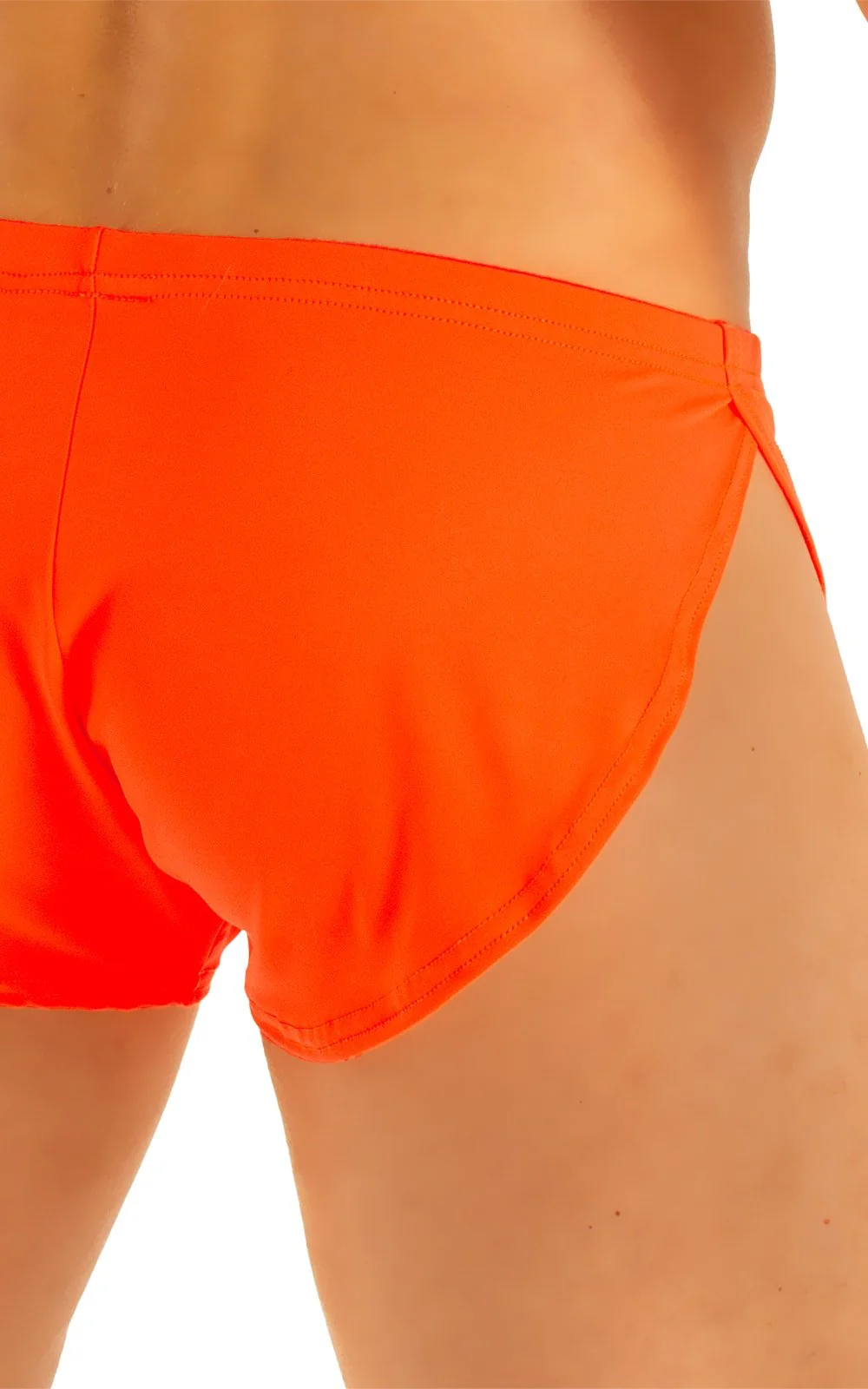A14 - Mens Swimsuit Cover Up Split Running Shorts - Solid - Image 33