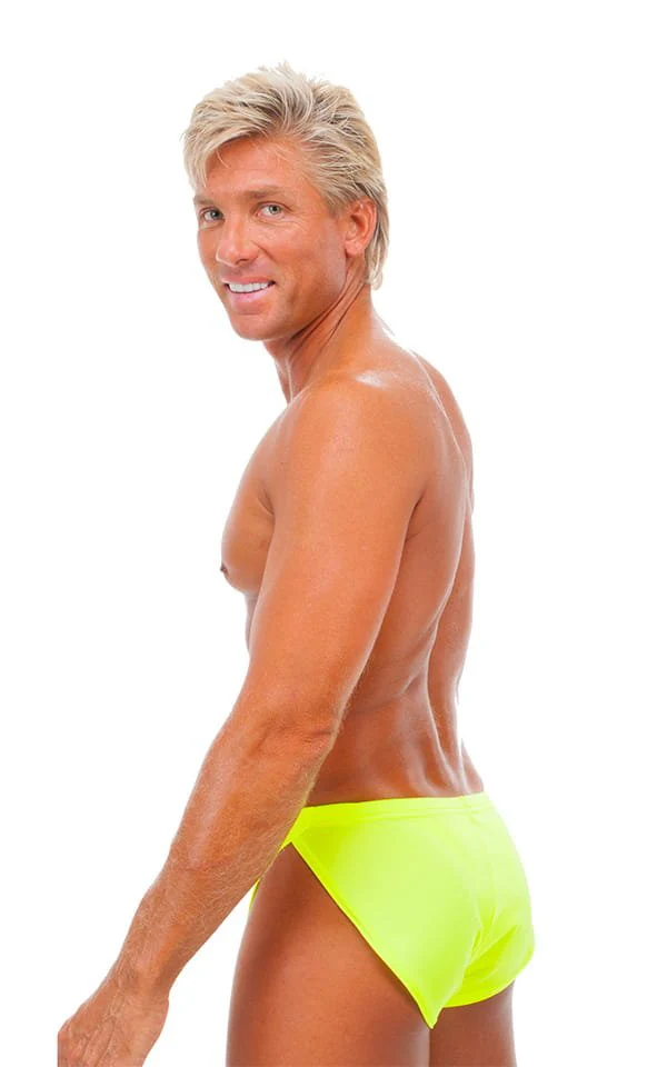 A14 - Mens Swimsuit Cover Up Split Running Shorts - Solid - Image 5