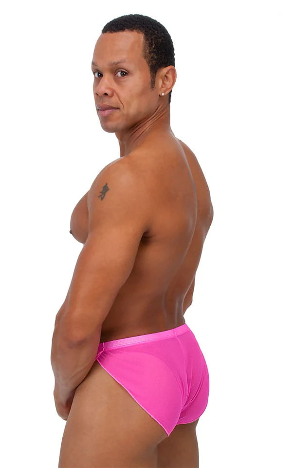 A14 - Mens Swimsuit Cover Up Split Running Shorts - Solid Mesh - Image 11