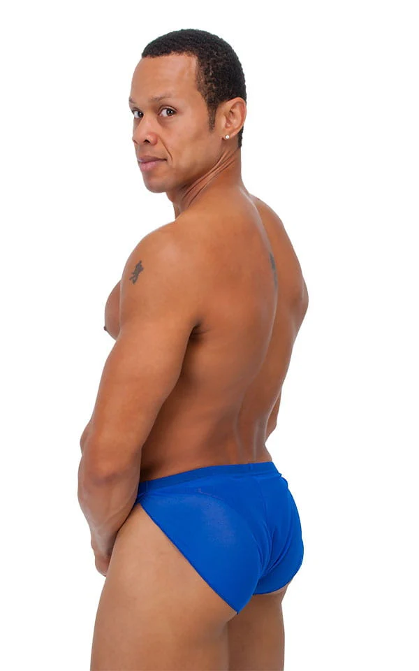 A14 - Mens Swimsuit Cover Up Split Running Shorts - Solid Mesh - Image 14